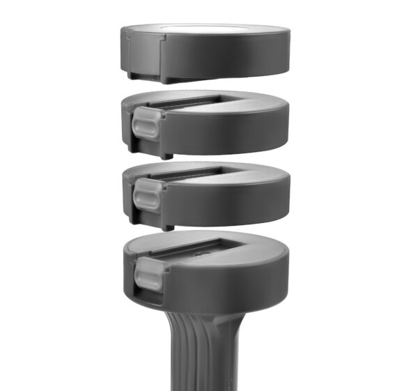 Verstelbare dumbbells 2x 2,5 kg zwart - Spokey MULTIBELL