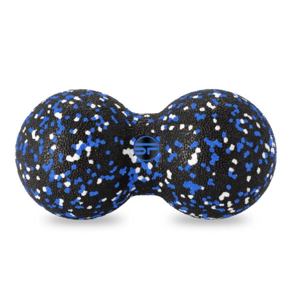 Dubbele massagebal zwart 8x16 cm voor spierontspanning - Spokey GREAN BALL DUO