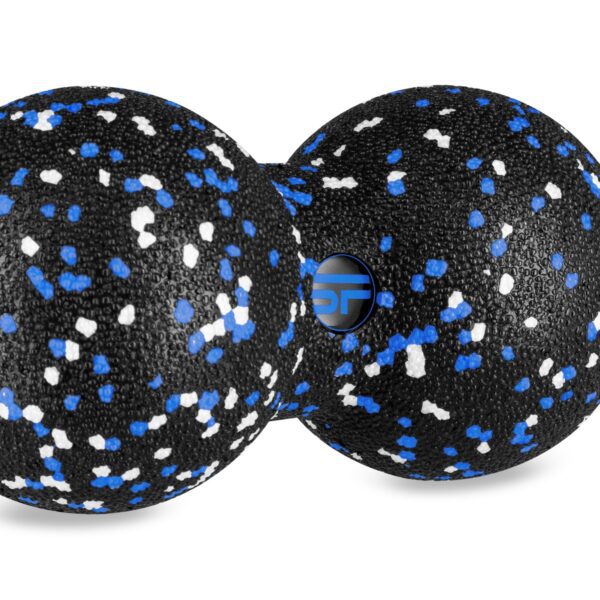 Dubbele massagebal zwart 8x16 cm voor spierontspanning - Spokey GREAN BALL DUO