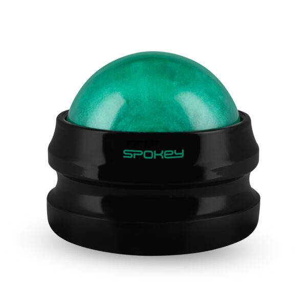 Massagebal zwart 360° met antislip handvat - Spokey GLOB