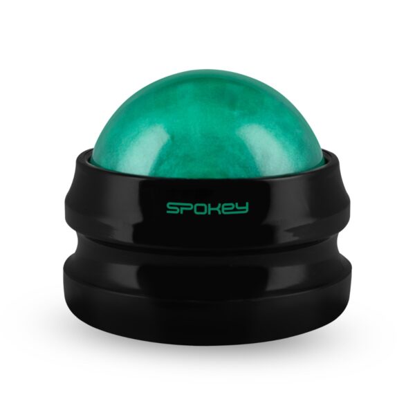 Massagebal zwart 360° met antislip handvat - Spokey GLOB