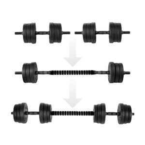 Verstelbare dumbbells 2x10 kg met connector - Spokey PONDUS 20