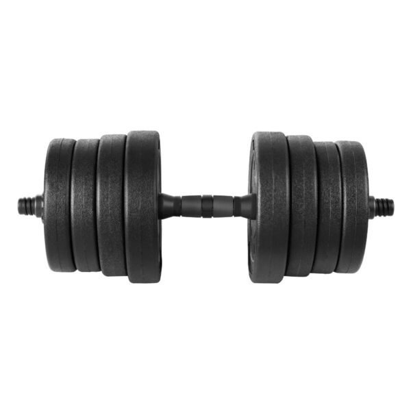 Verstelbare dumbbells set 2x 15 kg zwart - Spokey PONDUS 30