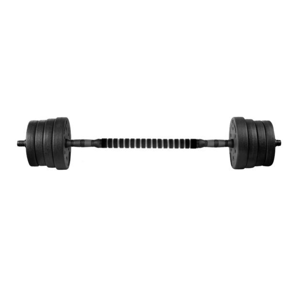 Verstelbare dumbbells set 2x 15 kg zwart - Spokey PONDUS 30