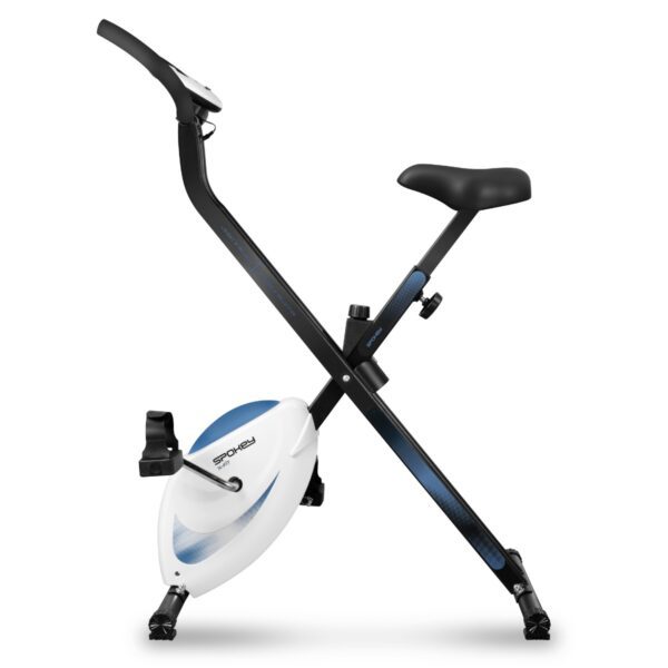 Vouwbare hometrainer Spokey XFIT - grijs, compact en verstelbaar
