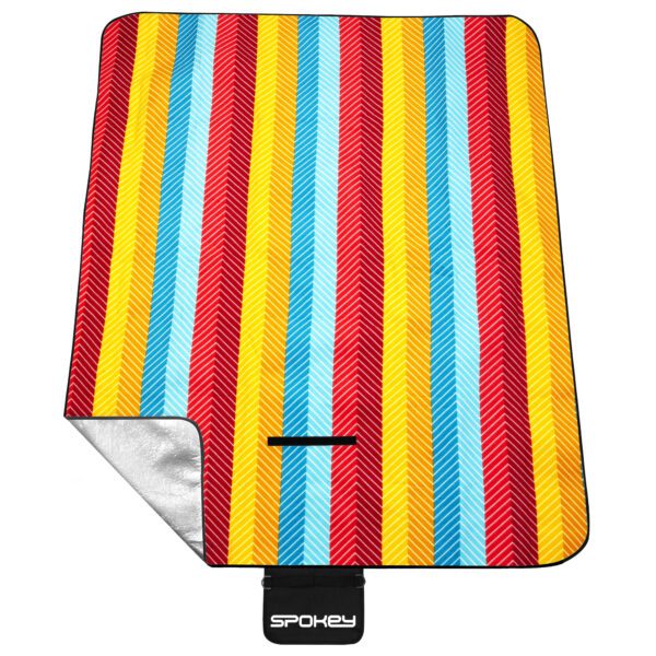 Picknickdeken Spokey PICNIC GRAIN 130x150 cm - blauw|oranje|rood