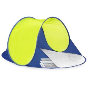 Strandscherm - Strandtent - Geel / Blauw - 195x100x85 cm - Spokey ALTUS Strandscherm - Strandtent - Geel / Blauw - 195x100x85 cm - Spokey ALTUS