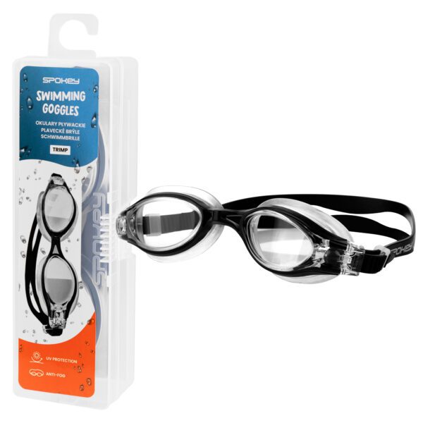 Zwarte zwembril Spokey TRIMP met anti-fog en UV-bescherming - SPOKEY TRIMP