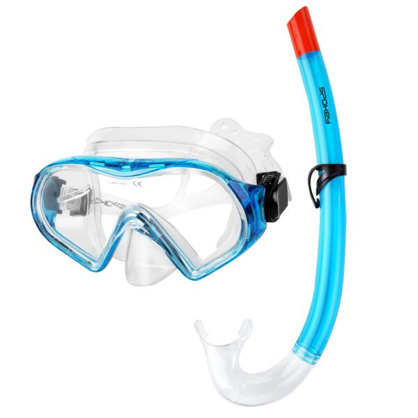 Duikset met masker en snorkel blauw - Spokey RISKO