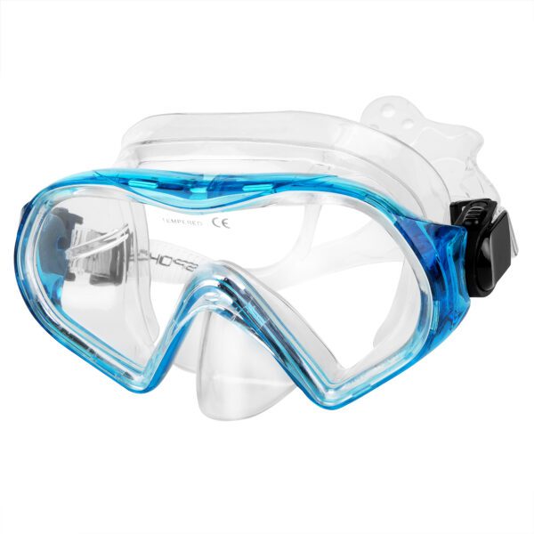 Duikset met masker en snorkel blauw - Spokey RISKO