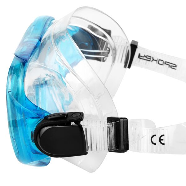 Duikset met masker en snorkel blauw - Spokey RISKO