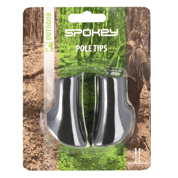 Trekking- en Nordic walking tips zwart voor onverharde paden - Spokey HILL