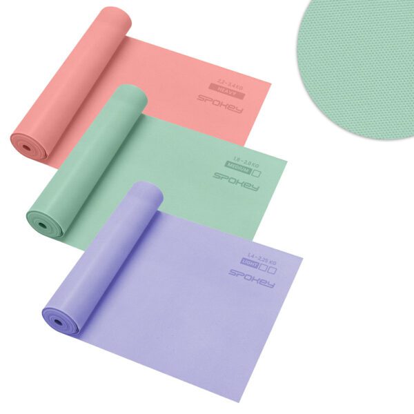 Multicolor weerstandsbandenset voor fitness - Spokey RIBBON TEX SET