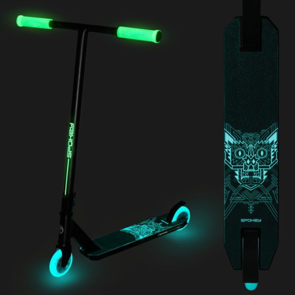 Stuntstep Fluo - ABEC-7 - 10mm - Spokey NIGHT RIDER