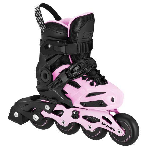 Verstelbare inline skates voor meisjes - Zwart / Roze - Spokey FREESPO JUNIOR