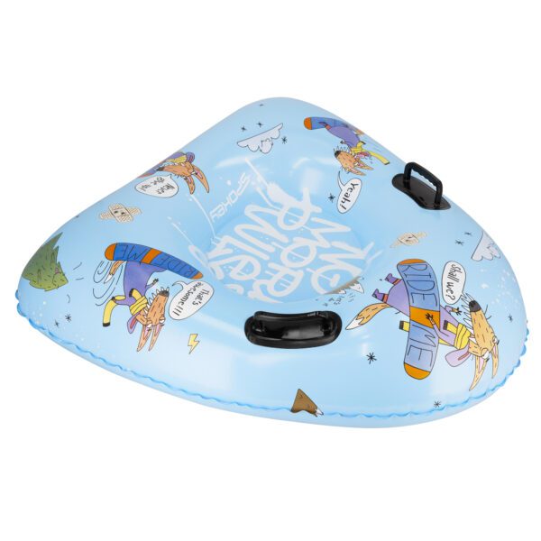 Opblaasbare sneeuwglijbaan met handvatten 86 cm - Spokey TRIANGLE FOX