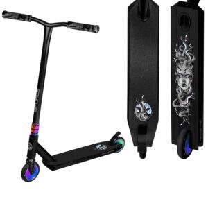 Stuntstep - Zwart met hologram - ABEC-7 - 110 mm / 82A - 87 cm - Spokey MEDUSA Stuntstep - Zwart met hologram - ABEC-7 - 110 mm / 82A - 87 cm - Spokey MEDUSA