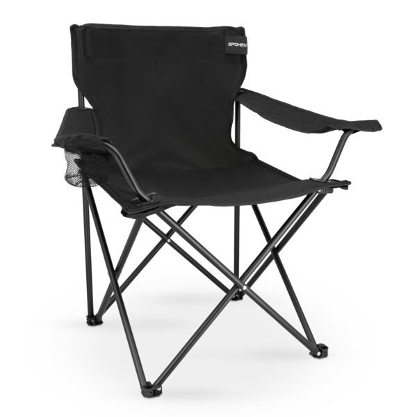 Comfortabele campingstoel (zwart) - Spokey Angler