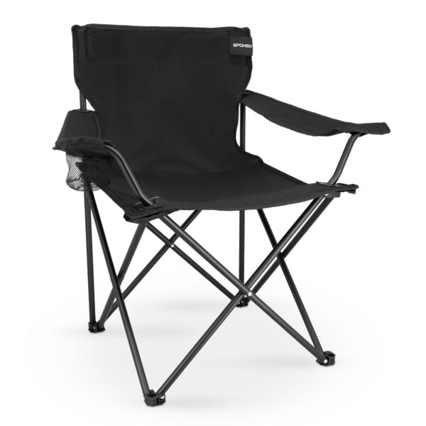Comfortabele campingstoel (zwart) - Spokey Angler