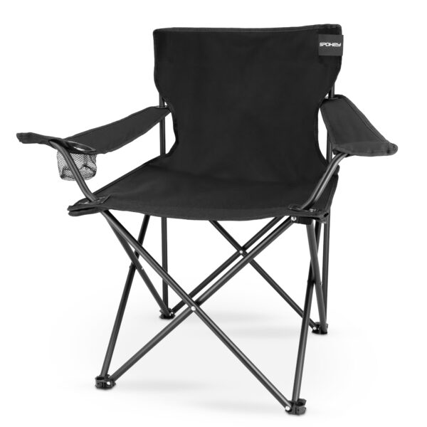 Comfortabele campingstoel (zwart) - Spokey Angler