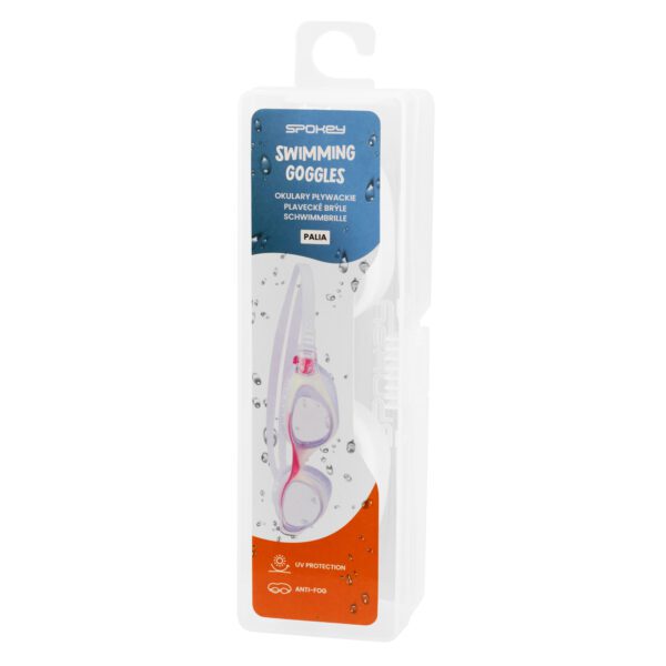Zwembril wit|roze voor kinderen - Spokey PALIA