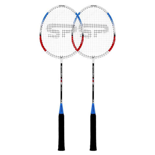 Badminton set blauw licht blauw 2 rackets + cover - Spokey FIT ONE II