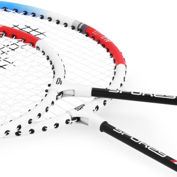 Badminton set blauw licht blauw 2 rackets + cover - Spokey FIT ONE II