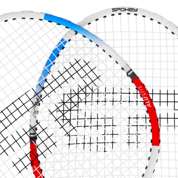 Badminton set blauw licht blauw 2 rackets + cover - Spokey FIT ONE II