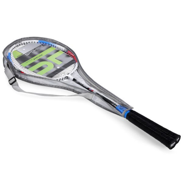 Badminton set blauw licht blauw 2 rackets + cover - Spokey FIT ONE II