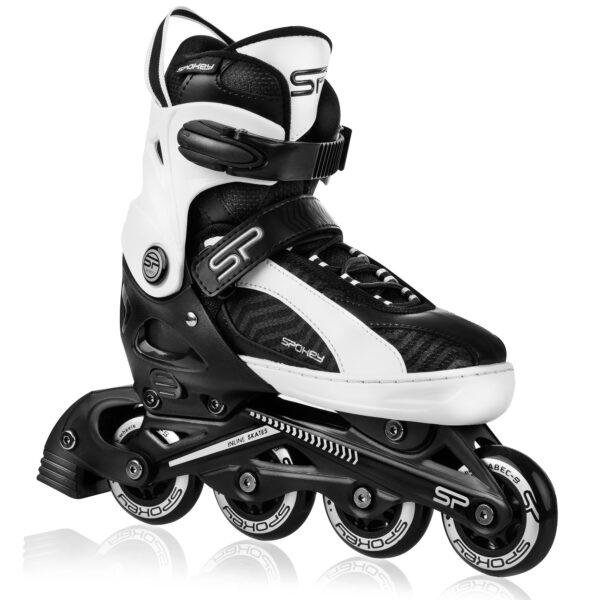 Verstelbare inline skates - Spokey ORI - (Zwart / Wit) - Maat S (33-36)