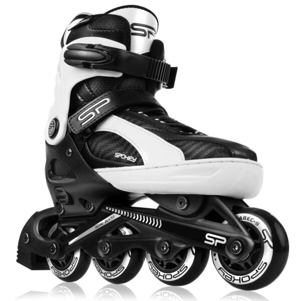 Verstelbare inline skates - Spokey ORI - (Zwart / Wit) - Maat S (33-36)
