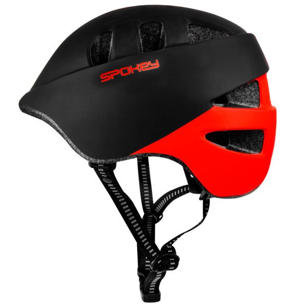 Spokey CHERUB fietshelm zwart rood 48-56 cm