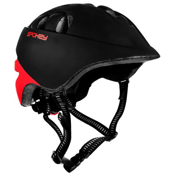 Spokey CHERUB fietshelm zwart rood 48-56 cm
