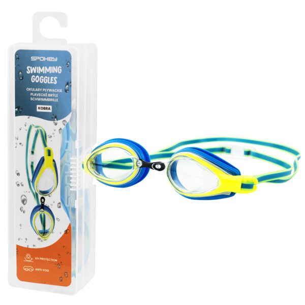 Zwembril groen blauw Spokey KOBRA - ideale zwemaccessoire