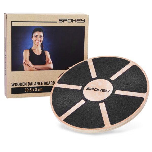 Houten balansplatform 58 cm - Spokey BALANCE BOARD