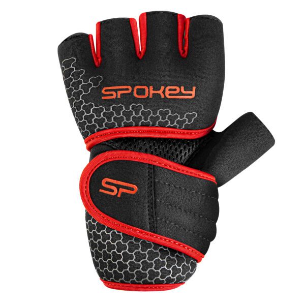 Spokey LAVA fitness handschoenen rood