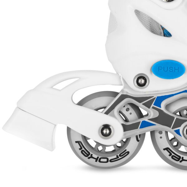 Verstelbare inline skates voor kinderen - Wit / Blauw - Spokey TONY