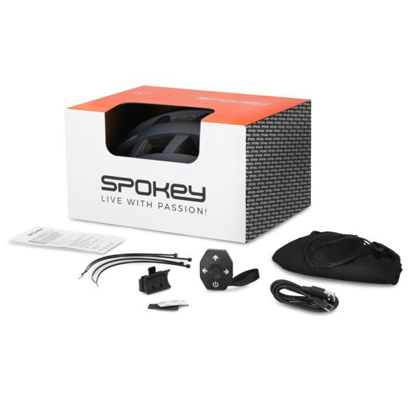 Fietshelm met verlichting - Spokey Pointer Pro