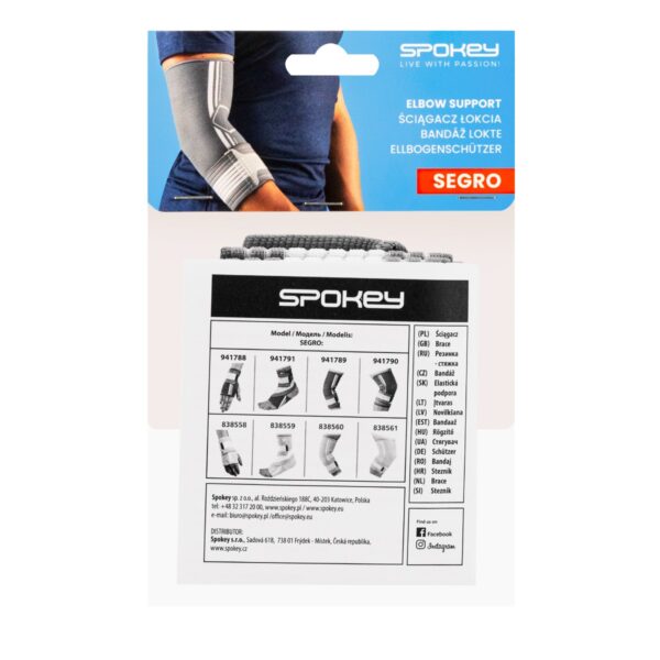 Elleboogbrace Spokey SEGRO PRO grijs