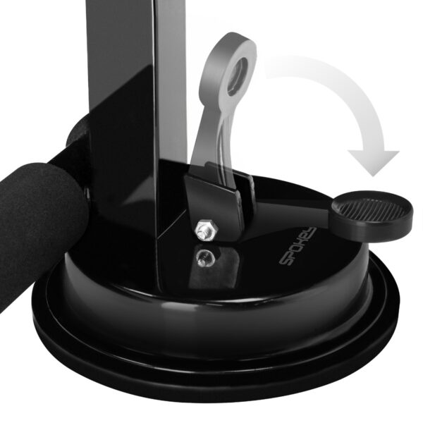 Compacte buikspiertrainer zwart - Spokey TULO