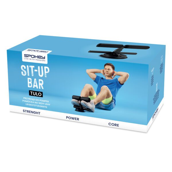 Compacte buikspiertrainer zwart - Spokey TULO