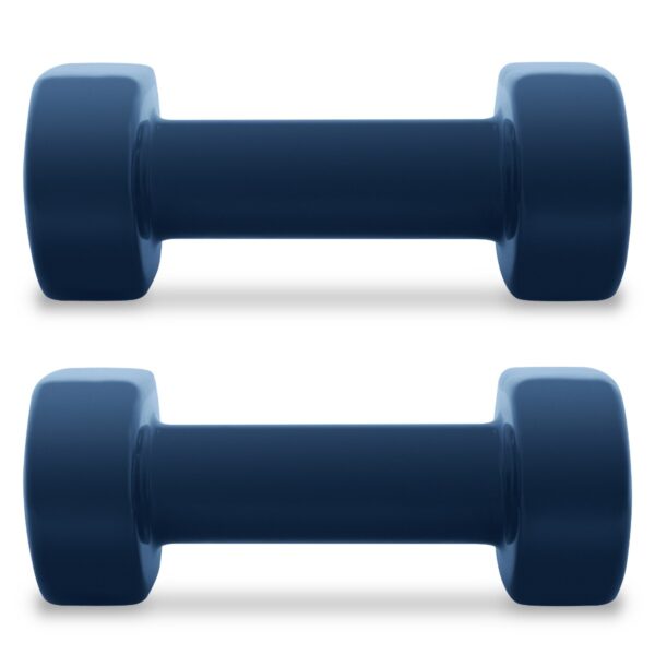 Vinyl dumbbells set 2x3 kg blauw - Spokey SHAPE