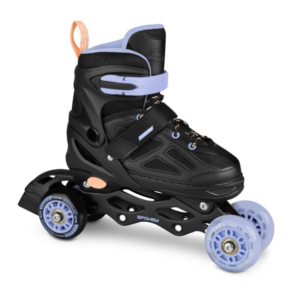 Spokey Quattro 4in1 skates zwart/licht blauw 30-33