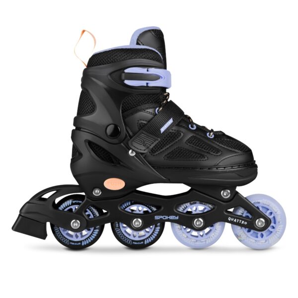 Spokey Quattro 4in1 skates zwart/licht blauw 30-33