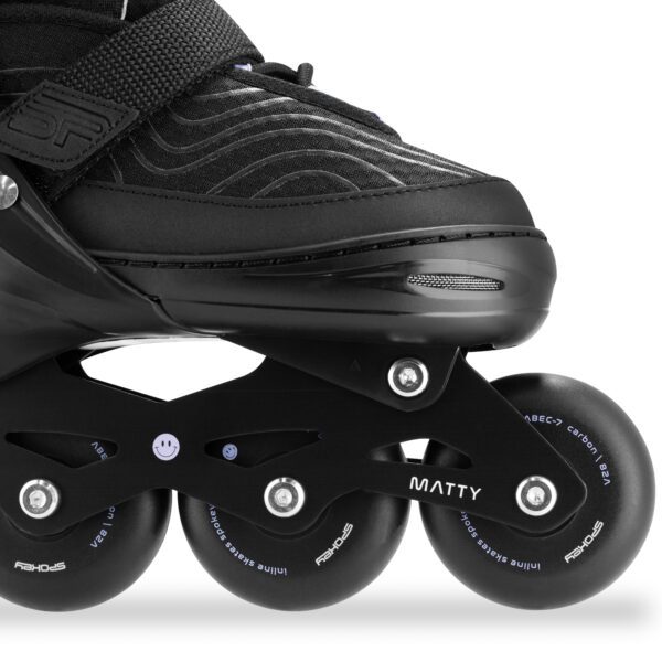 Verstelbare inline skates - Spokey MATTY - (zwart / paars)