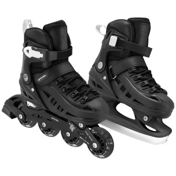 4in1 verstelbare skates zwart 34-38
