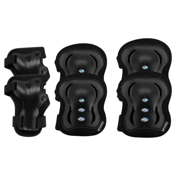 Spokey SHIELD beschermers zwart voor skaten
