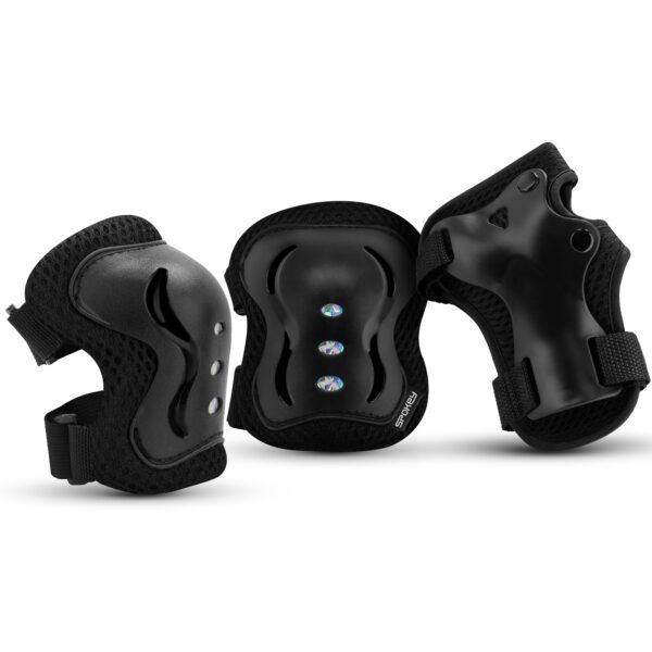 Spokey SHIELD beschermers zwart voor skaten