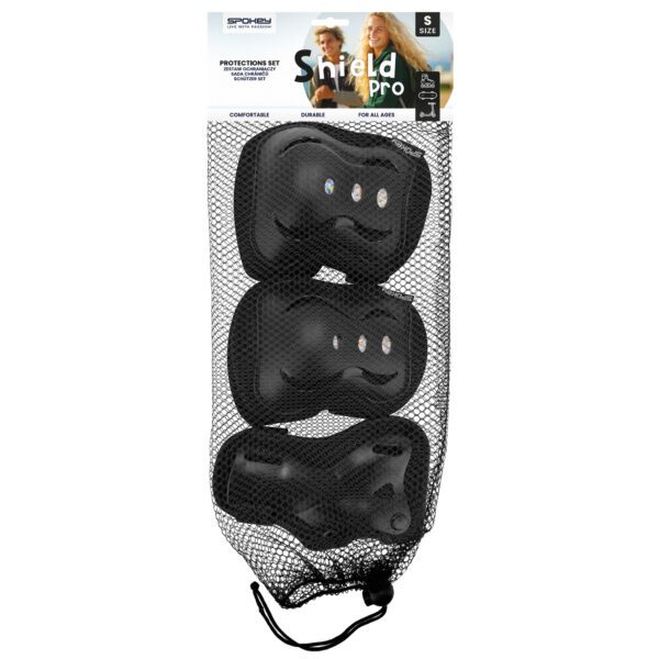 Spokey SHIELD beschermers zwart voor skaten