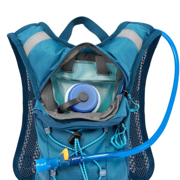 Fietsrugtas blauw / grijs - 5 liter - Spokey OTARO